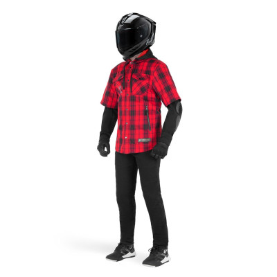 košile MO.ST.EQ TARTAN, ALPINESTARS (červená/černá) 2025
