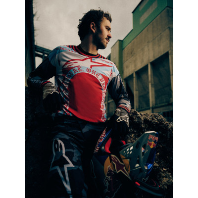 dres TECHSTAR limitovaná edice BEAST COAST, ALPINESTARS (šedá/černá/oranžová) 2026