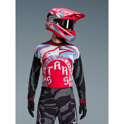 dres TECHSTAR limitovaná edice BEAST COAST, ALPINESTARS (šedá/černá/oranžová) 2026