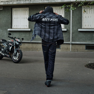 košile MO.ST.EQ TARTAN, ALPINESTARS (šedá/černá) 2025