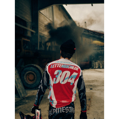 kalhoty TECHSTAR limitovaná edice BEAST COAST, ALPINESTARS (šedá/černá/oranžová) 2026