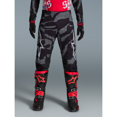 kalhoty TECHSTAR limitovaná edice BEAST COAST, ALPINESTARS (šedá/černá/oranžová) 2026