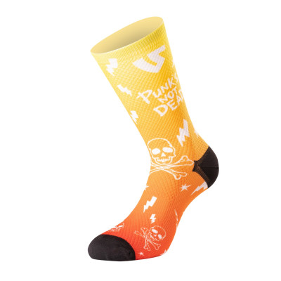 ponožky PUNK'S NOT DEAD, UNDER SHIELD (žlutá)