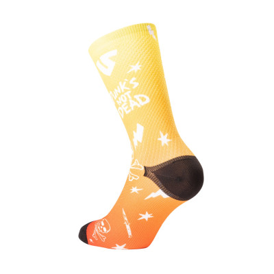 ponožky PUNK'S NOT DEAD, UNDER SHIELD (žlutá)