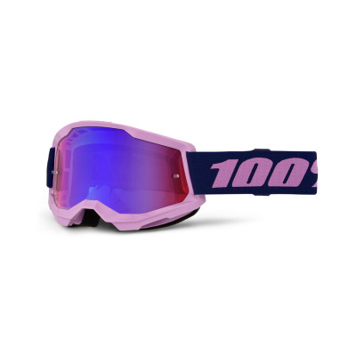STRATA 2 NEW, 100% brýle fialové, červené/modré plexi