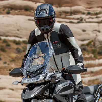 bunda AMT 7 AIR, ALPINESTARS (světle šedá/černá) 2025