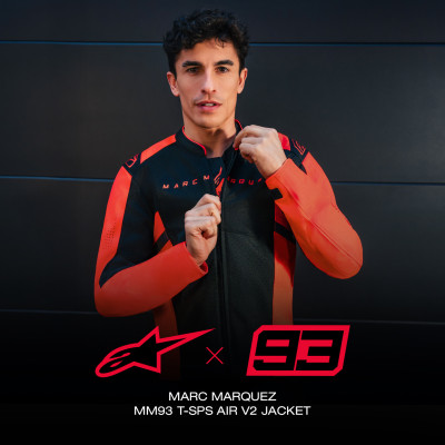 bunda T-SPS AIR V2 MM93 kolekce, ALPINESTARS (červená fluo/černá) 2026