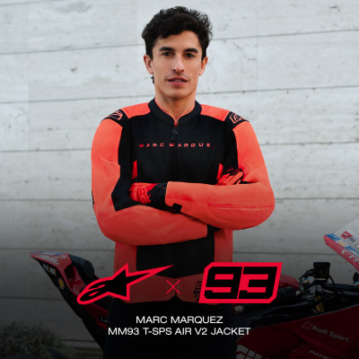 bunda T-SPS AIR V2 MM93 kolekce, ALPINESTARS (červená fluo/černá) 2026