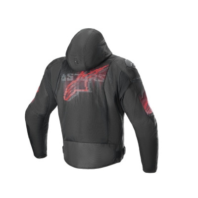 bunda ZACA AIR VENOM WATERPROOF, ALPINESTARS (černá/červená fluo) 2025
