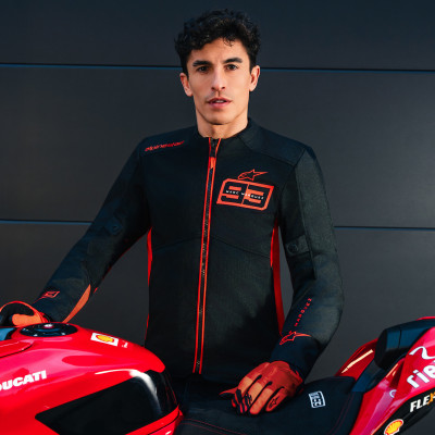 bunda C-1 AIR MM93 kolekce, ALPINESTARS (červená fluo/červená/černá) 2026