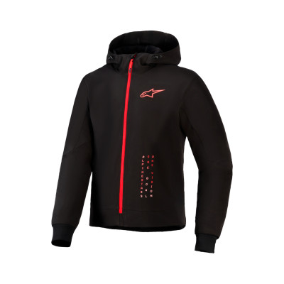 bunda RADIUM TECH HOODIE, ALPINESTARS (černá/červená) 2026