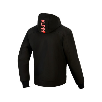 bunda RADIUM TECH HOODIE, ALPINESTARS (černá/červená) 2026