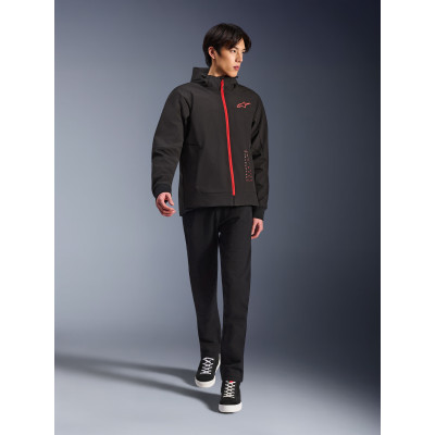 bunda RADIUM TECH HOODIE, ALPINESTARS (černá/červená) 2026