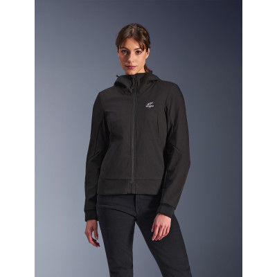 bunda STELLA RADIUM TECH HOODIE, ALPINESTARS, dámská (černá) 2026