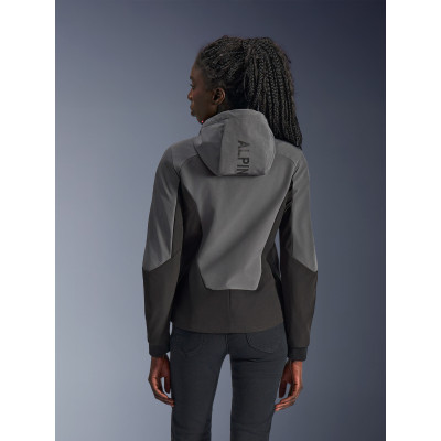 bunda STELLA RADIUM TECH HOODIE, ALPINESTARS, dámská (tmavě šedá/černá/růžová) 2026