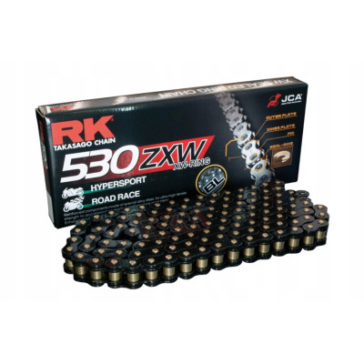 Řetěz RK BL530ZXW-118 černý (XW-RING) 118 článků (do 1400ccm) 44 KN