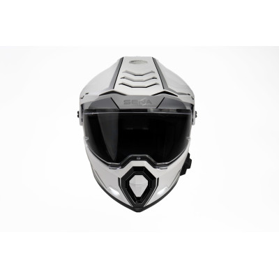 Mesh přilba s headsetem Outlander, SENA (lesklá bílá)