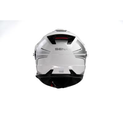 Mesh přilba s headsetem Outlander, SENA (lesklá bílá)