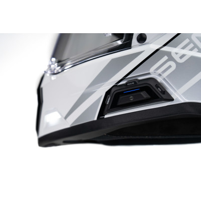 Mesh přilba s headsetem Outlander, SENA (lesklá bílá)