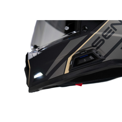 Mesh přilba s headsetem Outlander, SENA (matná černá)