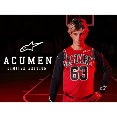 dres RACER limitovaná edice ACUMEN, ALPINESTARS, dětský (červená/černá/bílá)