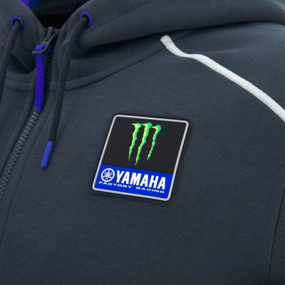 mikina na zip s kapucí TRAVEL, Monster Energy Yamaha (antracit)