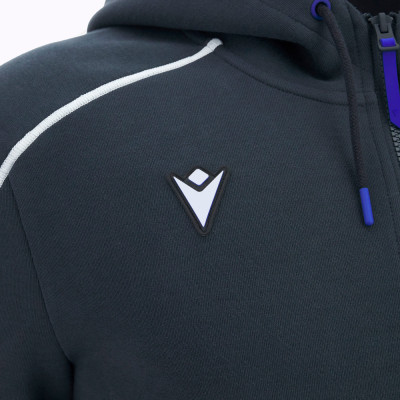 mikina na zip s kapucí TRAVEL, Monster Energy Yamaha (antracit)