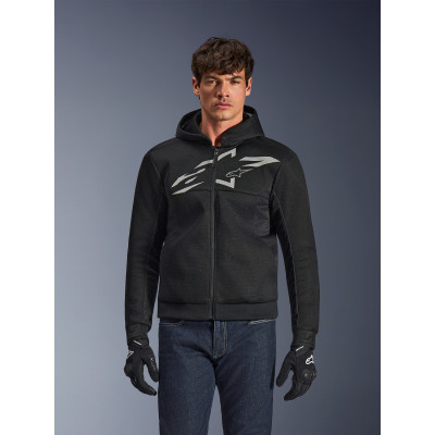 bunda CHROME SUPERAIRFLOW, ALPINESTARS (černá/tmavě šedá/bílá) 2026