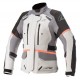 bunda STELLA ANDES DRYSTAR, TECH-AIR 5 kompatibilní, ALPINESTARS, dámská (světle šedá/tmavě šedá/černá/růžová fluo) 2025