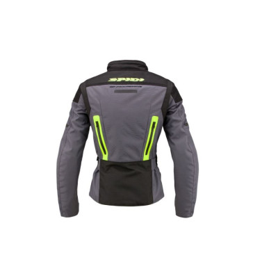 bunda TRAVELER 3 LADY, SPIDI, dámská (černá/šedá/žlutá fluo)