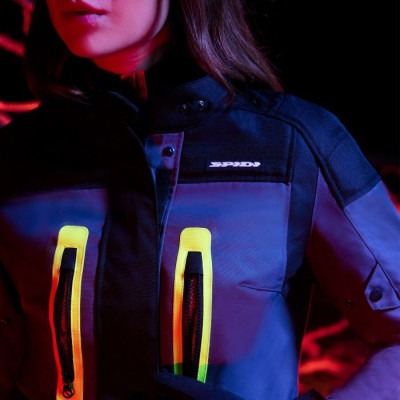 bunda TRAVELER 3 LADY, SPIDI, dámská (černá/šedá/žlutá fluo)