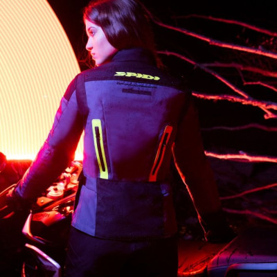 bunda TRAVELER 3 LADY, SPIDI, dámská (černá/šedá/žlutá fluo)