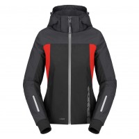 bunda HOODIE H2OUT 2 LADY, SPIDI, dámská (černá/antracit/červená)
