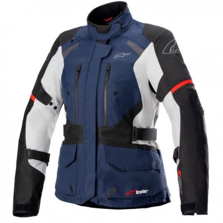 bunda STELLA ANDES DRYSTAR, TECH-AIR 5 kompatibilní, ALPINESTARS, dámská (tmavě modrá/černá/světle šedá/červená) 2025