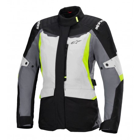 bunda STELLA ST-1 WATERPROOF, ALPINESTARS (světle šedá/černá/žlutá fluo) 2025
