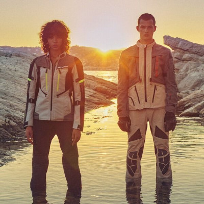 kalhoty AMT-10R DRYSTAR XF, ALPINESTARS (písková/černá/oranžová) 2025