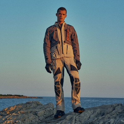 kalhoty AMT-10R DRYSTAR XF, ALPINESTARS (písková/černá/oranžová) 2025