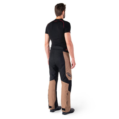 kalhoty ST-1 WATERPROOF, ALPINESTARS (tmavá khaki/písková/černá/červená fluo) 2025