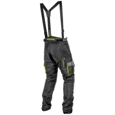 enduro kalhoty TRAILER, 4SQUARE - pánská (černá,žlutá fluo) 2025