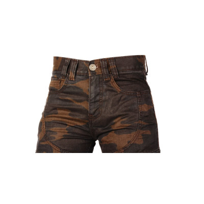 kalhoty CAMINO, AYRTON, dámské (hnědé camo/seprané)