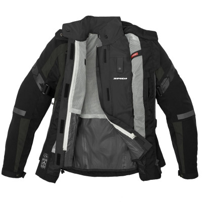 bunda 4SEASON EVO dámská, SPIDI (černá/tmavě zelená)