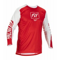 dres LITE, FLY RACING - USA 2022 (červená/bílá)