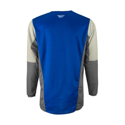 dres KINETIC JET, FLY RACING - USA 2023 (modrá/šedá/bílá)