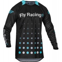 dres EVOLUTION DST. FLY RACING - USA 2024 (černá/modrá)