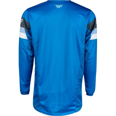 dres KINETIC PRIX, FLY RACING - USA 2024 (modrá/šedá/bílá)