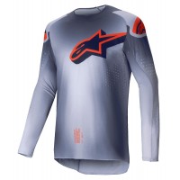 dres SUPERTECH LIPAN, ALPINESTARS (šedá/oranžová fluo) 2025