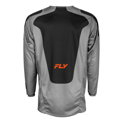 dres KINETIC SYM, FLY RACING - USA 2025 (šedá/oranžová/černá)