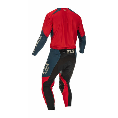 kalhoty EVOLUTION DST, FLY RACING - USA 2022 (červená/šedá)