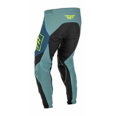 kalhoty LITE, FLY RACING - USA 2022 (šedá/tyrkysová/hi-vis)