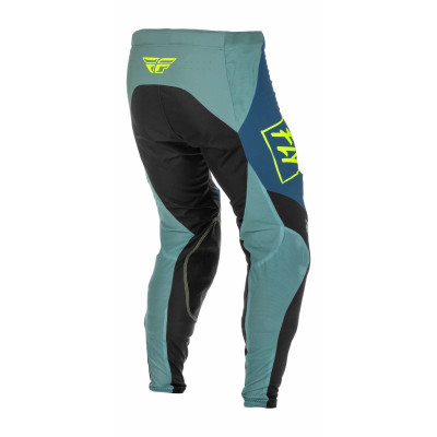 kalhoty LITE, FLY RACING - USA 2022 (šedá/tyrkysová/hi-vis)